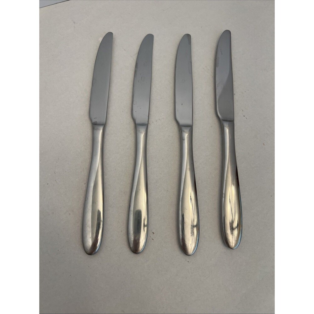 Lot Of 4 Oneida Mooncrest/Jennifer/Trista/Luann Stainless Flatware Dinner Knives